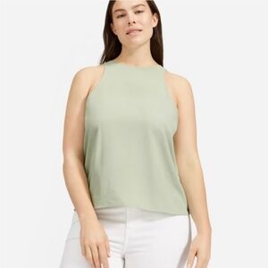Everlane The Japanese GoWeave High-Neck Tank Top Green Size 8